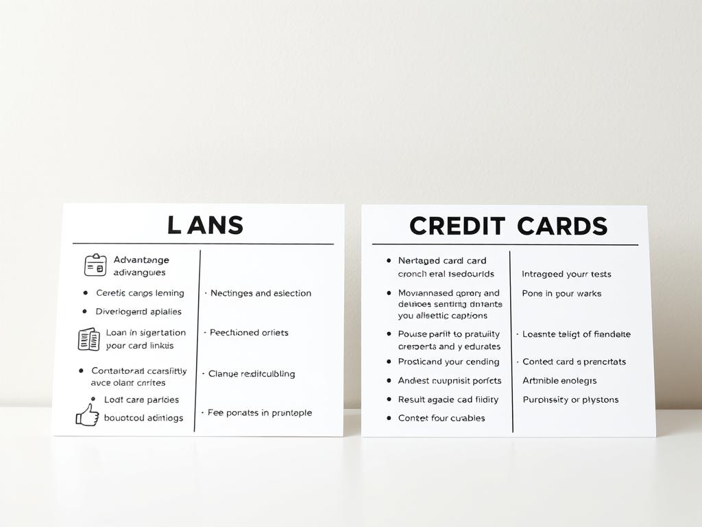 loan and credit card pros cons
